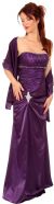 Ruched Bejeweled Fitted Formal Evening Dress in alternative image